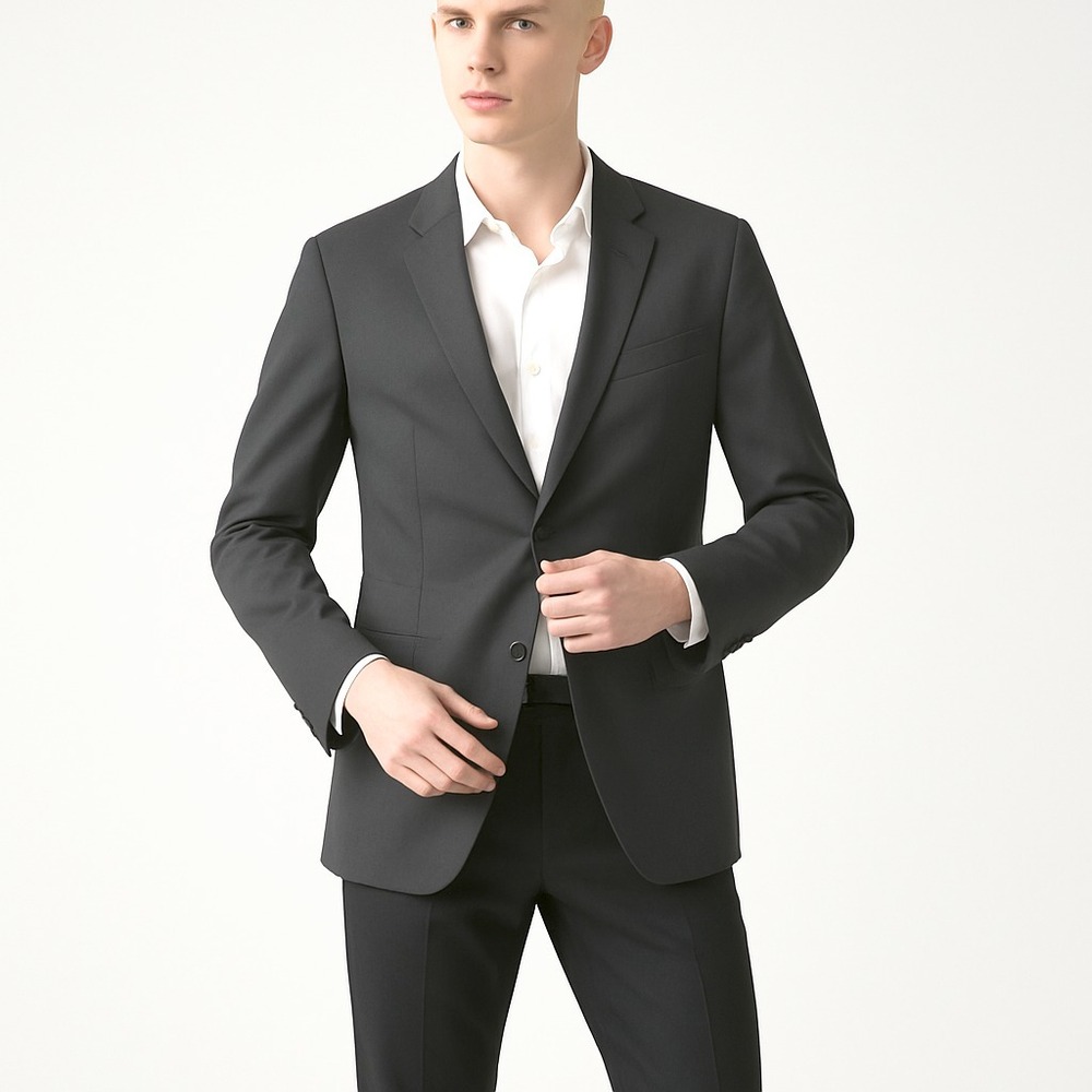 Jos. A. Bank Men's Blazer 100% Wool Gray Signature Collection Sport Coat Sz. 40R